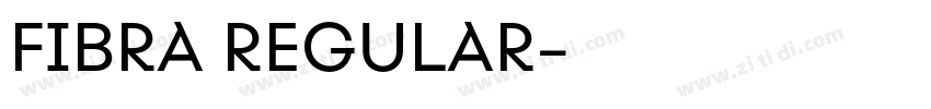 FIBRA REGULAR字体转换